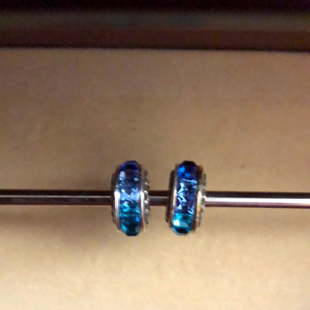 Brighton - two blue bead charms